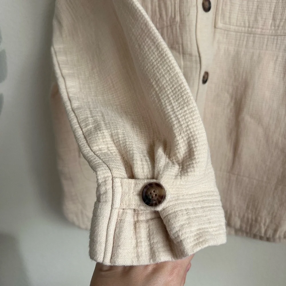 Madewell Womens Waffleback Branner Shirt Jacket Shacket - Picture 6 of 15